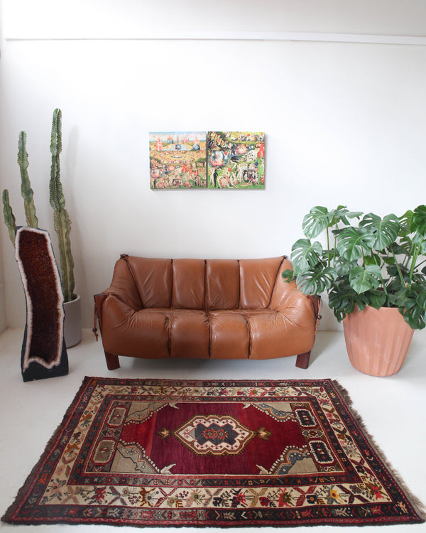 old rug, antique rug, Turkish rug, Portland, Oregon, rug store, rug shop, local shop, bright colors, wild shaman, large rug, area rug, red rug, bold color, burgundy, dark red, soft rug