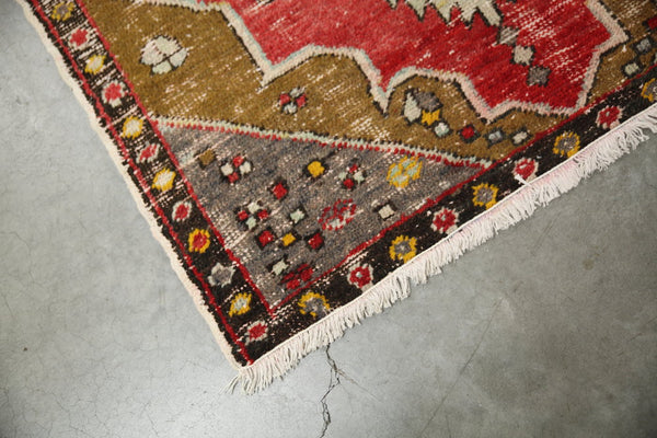 Vintage Faded Anatolian Rug