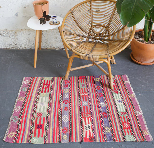 pile rug, Turkish rug, vintage rug, portland, rug shop, bright colors, wild shaman, area rug, red rug, mini rug, bold color, Portland, Oregon, rug store, rug shop, local shop, flat weave, kilim rug