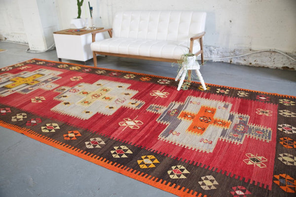 turkish rug, vintage rug, flat weave, kilim rug, large area rug, square rug, Wild Shaman, Portland, Oregon, rug store, rug shop, local shop,  bright colors, area rug, bold color