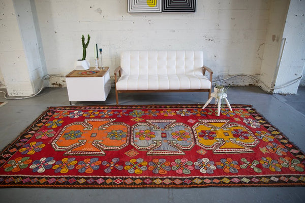 Vintage Kars Kilim 5.10ftx11ft