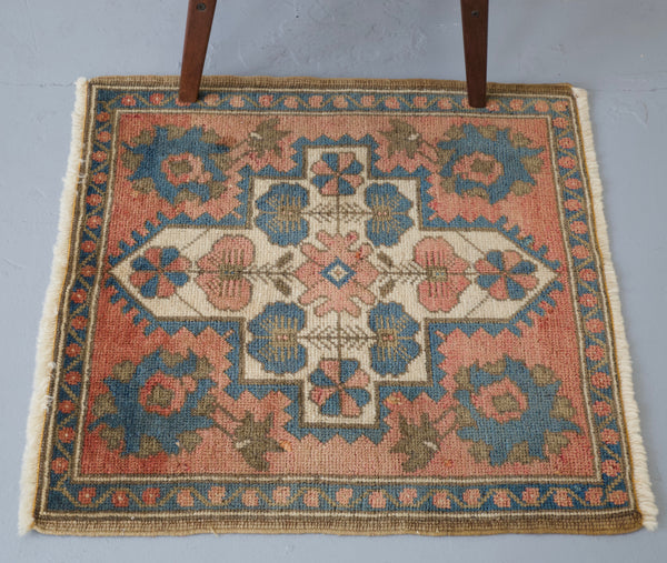 old rug, antique rug, earthy colors, faded colors, turkish rug, vintage rug, flat weave, mini rug, pile rug, Wild Shaman, Portland, Oregon, rug store, rug shop, local shop, kilim rug