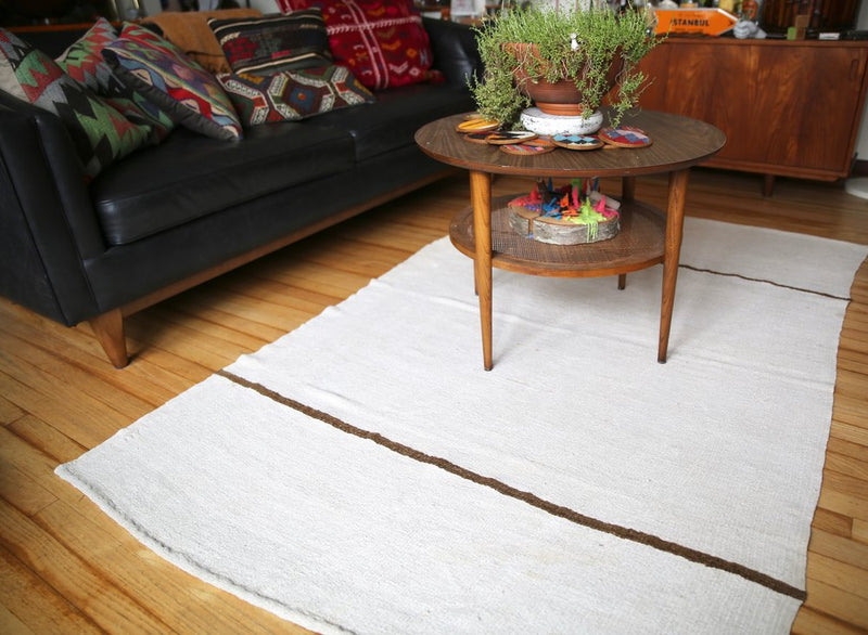 Vintage Turkish Hemp Kilim Rug