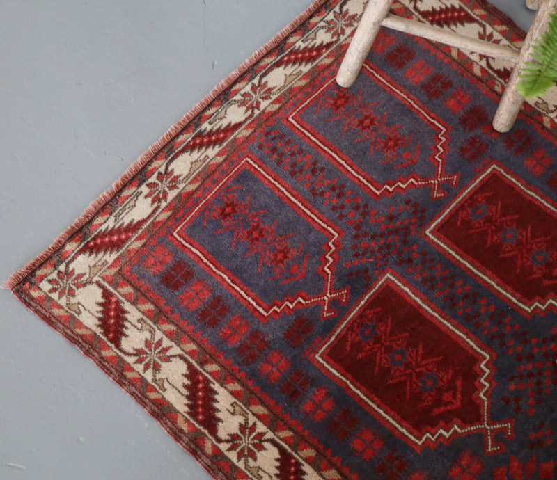 Vintage Anatolian Rug 3.6ftx5.9ft