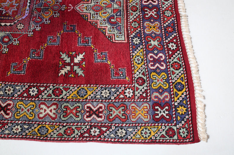  pile rug, Turkish rug, vintage rug, portland, rug shop, bright colors, wild shaman, worn out rug, distressed rug, bold color, Portland, Oregon, rug store, rug shop, local shop