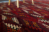 old rug, antique rug, Turkish rug, Portland, Oregon, rug store, rug shop, local shop, bright colors, wild shaman, large rug, area rug, red rug, bold color, burgundy, dark red, soft rug