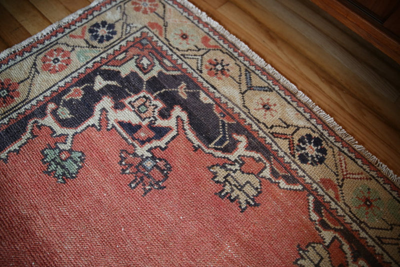 Vintage Faded Anatolian Turkish Rug