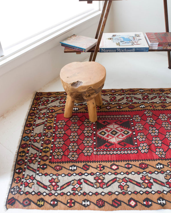 Turkish rug, vintage rug, flat weave, kilim rug, large area rug, square rug, Wild Shaman, Portland, Oregon, rug store, rug shop, local shop,  bright colors, area rug, bold color