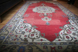 Vintage Faded Anatolian Turkish Rug 5ftx9.1ft