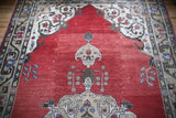 Vintage Faded Anatolian Turkish Rug 5ftx9.1ft