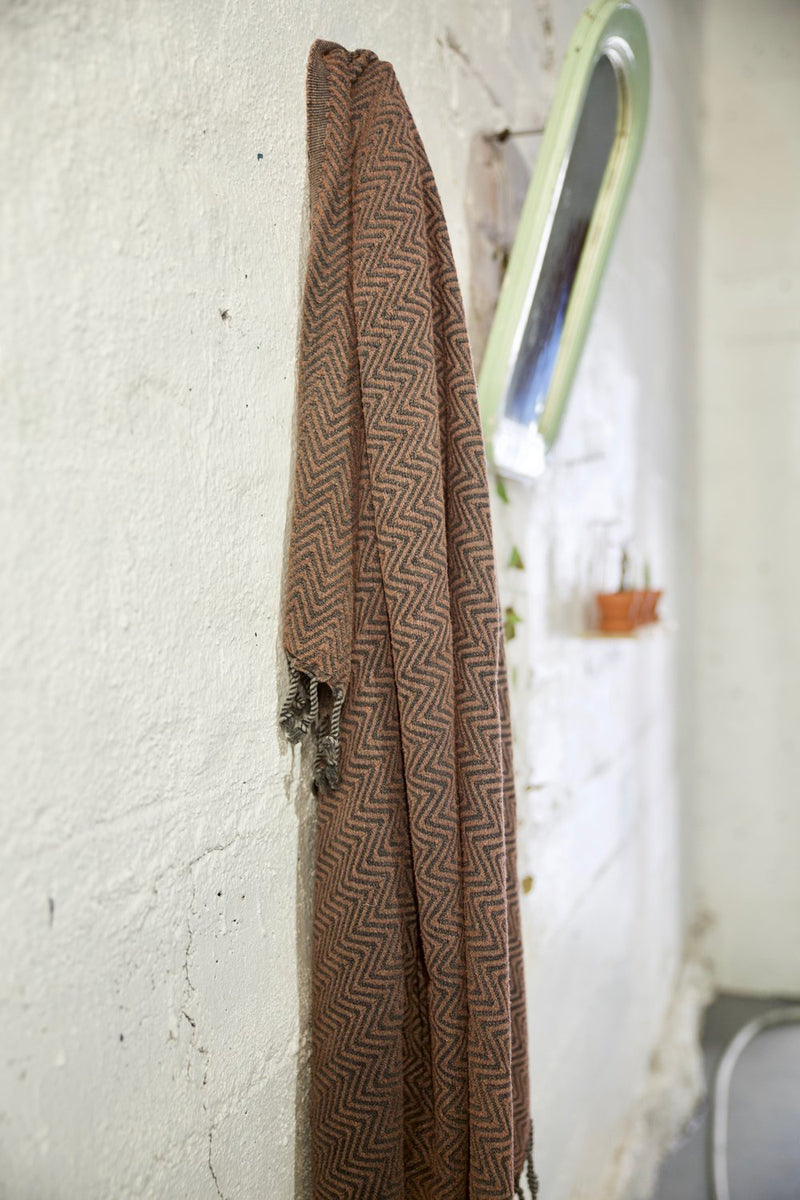 Handwoven Sabah Pestemal Towel in Brass (soft)