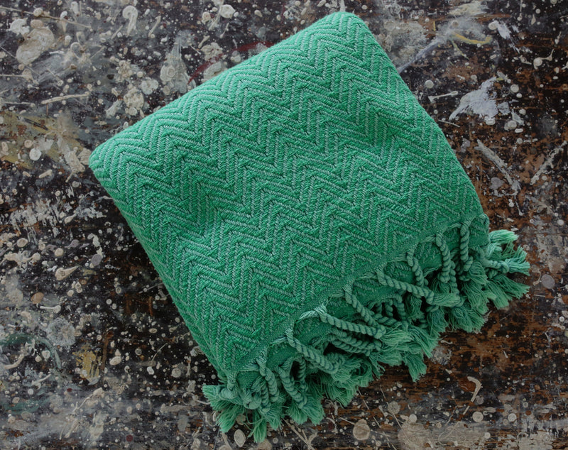 Handwoven Sabah Pestemal Towel in grass