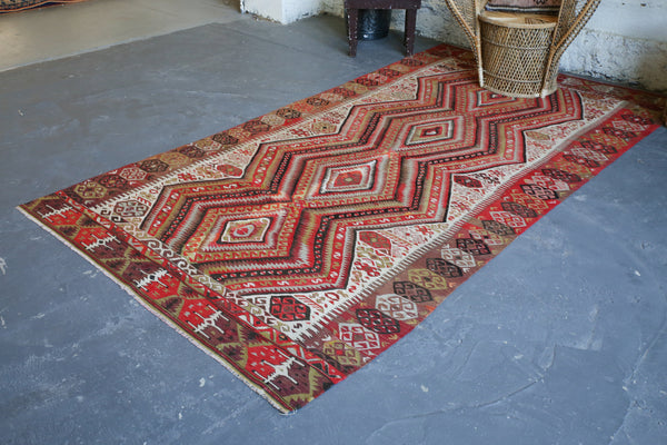 Old Fethiye Kilim 5.6ftx10ft