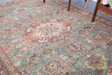 floral rug, pile rug, turkish rug, vintage rug, portland, rug shop, wild shaman, area rug, worn out rug, earthy rug