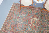 floral rug, pile rug, turkish rug, vintage rug, portland, rug shop, wild shaman, area rug, worn out rug, earthy rug