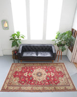 old rug, antique rug, Turkish rug, Portland, Oregon, rug store, rug shop, local shop, bright colors, wild shaman, large rug, area rug, red rug, bold color, burgundy, dark red