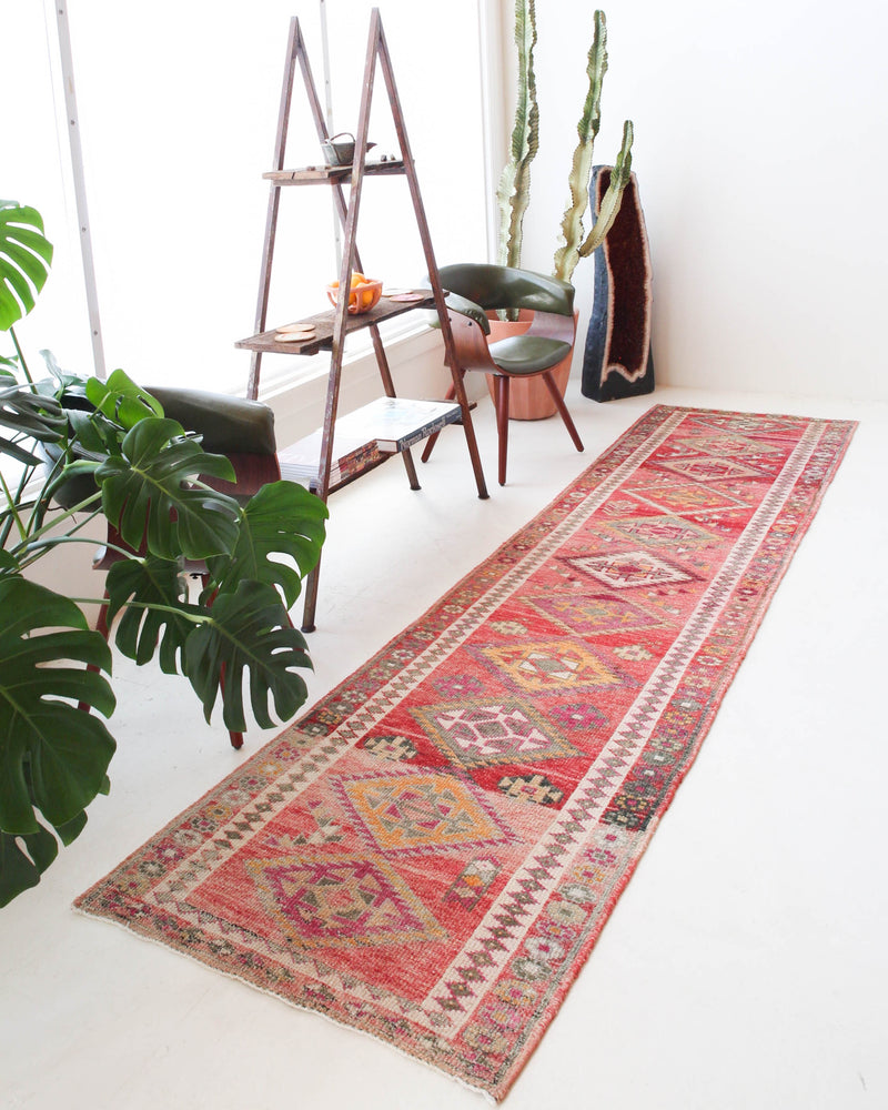 pile rug runner, Turkish rug, vintage rug, portland, rug shop, bright colors, wild shaman, runner rug, bold color, Portland, Oregon, rug store, rug shop, local shop, hallway runner, skinny runner