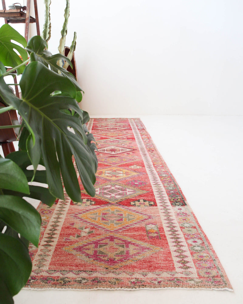 pile rug runner, Turkish rug, vintage rug, portland, rug shop, bright colors, wild shaman, runner rug, bold color, Portland, Oregon, rug store, rug shop, local shop, hallway runner, skinny runner