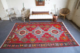 Old Kazak Kilim Rug