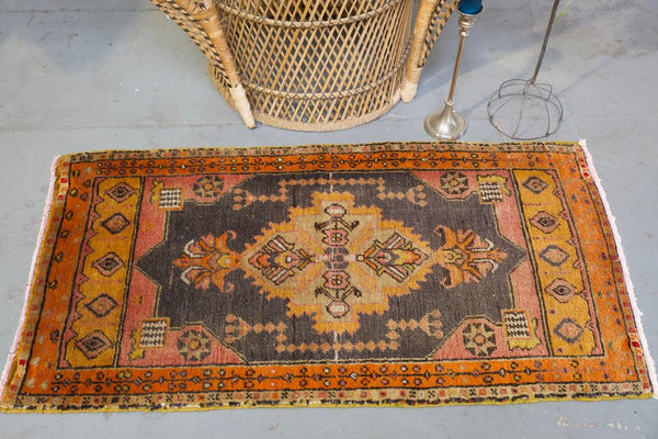 Old Mini Anatolian Rug 24"x44"