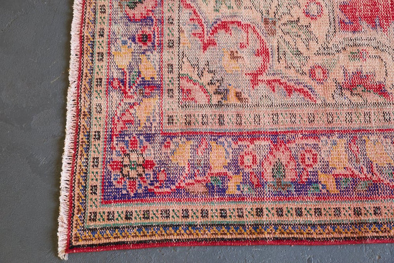 Vintage Demirci Oushak Rug 6.6ftx9.9ft