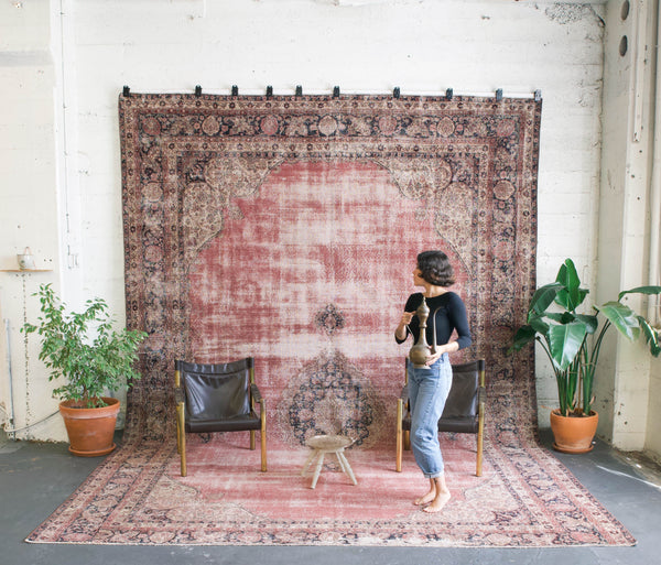 old rug, antique rug, earthy colors, faded colors, Turkish rug, vintage rug, soft rug, Portland, Oregon, rug store, rug shop, local shop, worn out, palace size