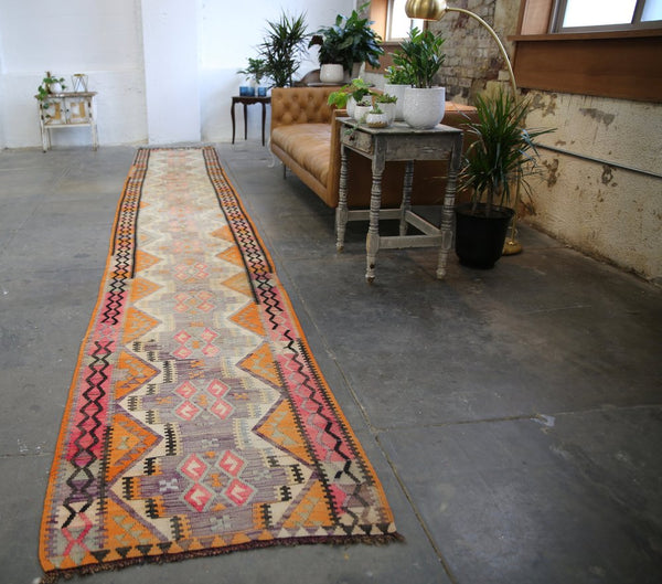 Old Kars Kilim Runner 2.10x19.5ft