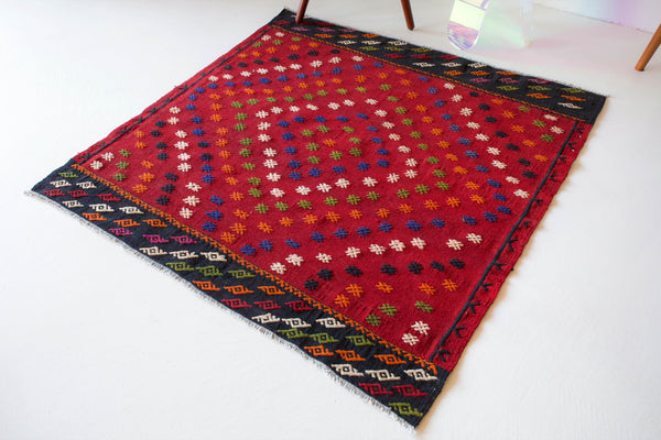 old rug, antique rug, earthy colors, faded colors, turkish rug, vintage rug, flat weave, mini rug, pile rug, Wild Shaman, Portland, Oregon, rug store, rug shop, local shop, kilim rug