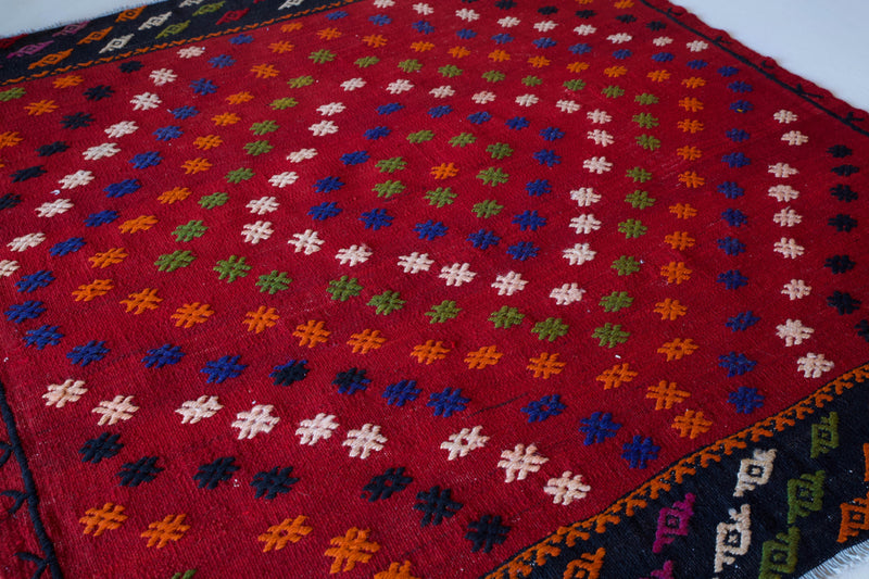 old rug, antique rug, earthy colors, faded colors, turkish rug, vintage rug, flat weave, mini rug, pile rug, Wild Shaman, Portland, Oregon, rug store, rug shop, local shop, kilim rug
