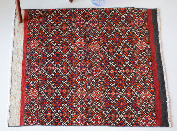 pile rug, Turkish rug, vintage rug, portland, rug shop, bright colors, wild shaman, area rug, red rug, mini rug, bold color, Portland, Oregon, rug store, rug shop, local shop, flat weave, kilim rug