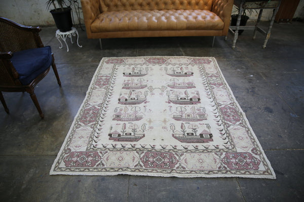 Vintage Manisa Kula Rug 5.3x6ft