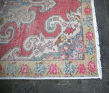 Vintage Faded Anatolian Turkish Rug 4.8x7.2ft