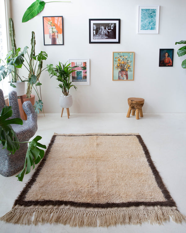 Vintage Turkish rug in a living room setting, pile rug, Turkish rug, vintage rug, portland, rug shop, bright colors, wild shaman, soft rug, bold color, Portland, Oregon, rug store, rug shop, local shop, shag rug, shaggy, plush 