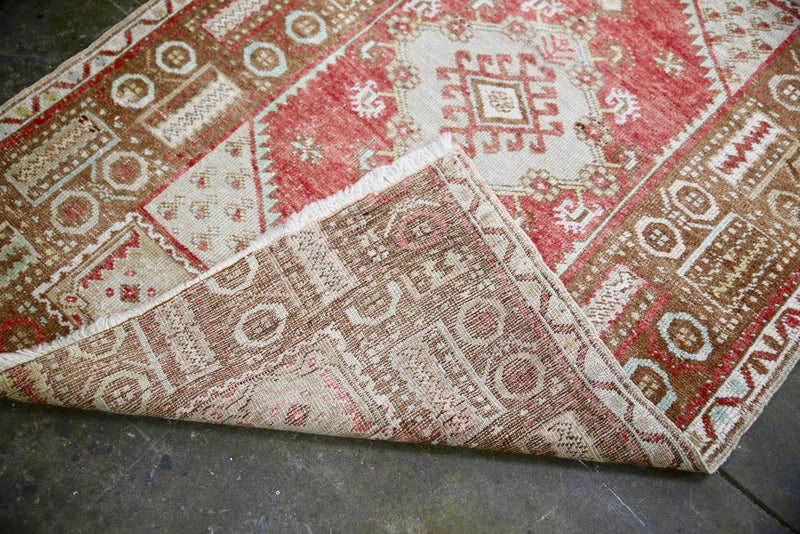 Vintage Faded Anatolian Kirsehir Rug 3.4ftx5.2ft