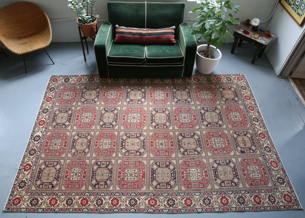 Old Kayseri "Holbein" Rug 6.4ftx9.6ft