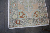 Vintage Faded Anatolian Runner Rug 3.6x11ft