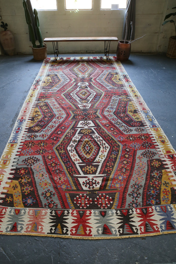 Old Adana Kilim 6.5ftx14.8ft