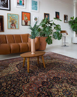 Vintage Turkish rug in a living room setting, pile rug, Turkish rug, vintage rug, portland, rug shop, bright colors, wild shaman, soft rug, bold color, Portland, Oregon, rug store, rug shop, local shop