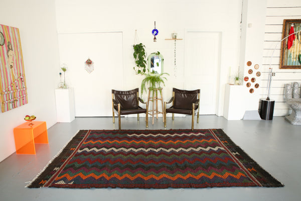 Vintage Aegean Cicim Kilim 6'x9'5"