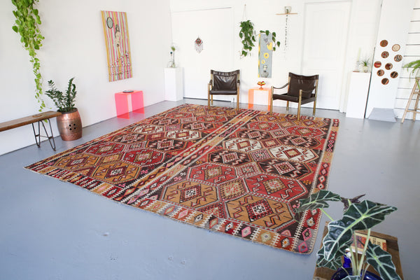 Semi-antique Sivas Kilim 10'8"x12'4"