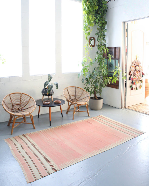 old rug, antique rug, earthy colors, faded colors, Turkish rug, vintage rug, flat weave, kilim rug, large area rug, square rug, Wild Shaman, Portland, Oregon, rug store, rug shop, local shop