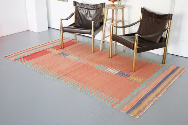 Old Bodrum Bos Kilim 4.8x8ft