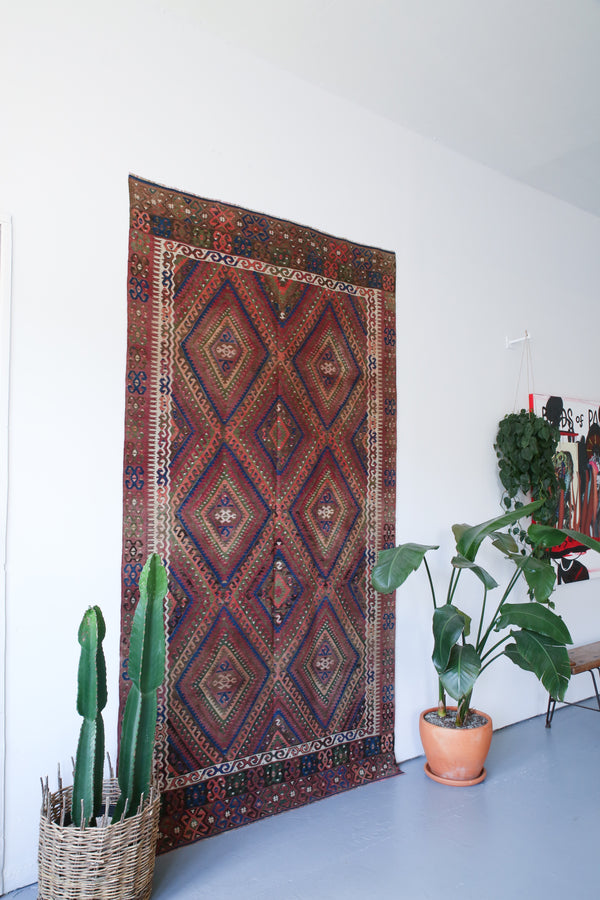 Old Fethiye Kilim 5ftx9.4ft