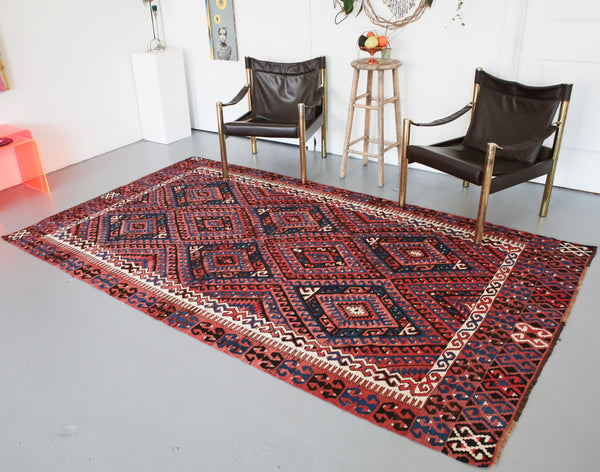 Old Fethiye Kilim 5.5ftx9.6ft