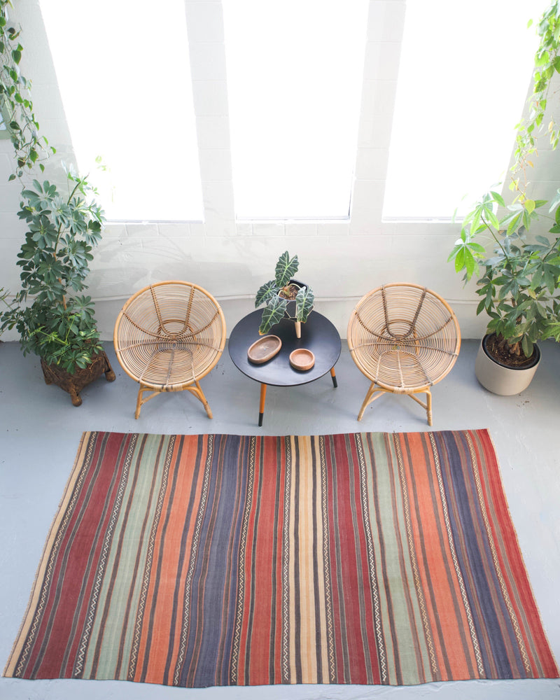 old rug, antique rug, Turkish rug, Portland, Oregon, rug store, rug shop, local shop, bright colors, wild shaman, large rug, area rug, red rug, bold color, burgundy, dark red, flat weave, kilim rug