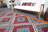 Vintage Aegean Cicim Kilim 5.5ftx9.3ft