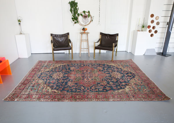 Old Anatolian Rug 6.6ftx9.6ft