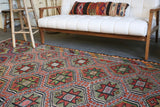 Vintage Anatolian Cicim Kilim 6.3ftx9.3ft