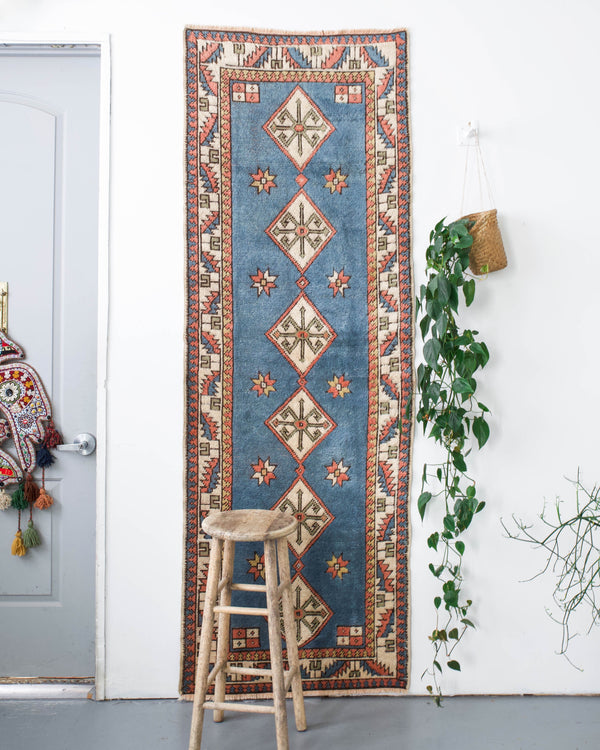 pile rug runner, Turkish rug, vintage rug, portland, rug shop, bright colors, wild shaman, runner rug, bold color, Portland, Oregon, rug store, rug shop, local shop, hallway runner, skinny runner