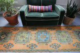 Vintage Konya Sille Turkish Runner Rug 3'x11'4"